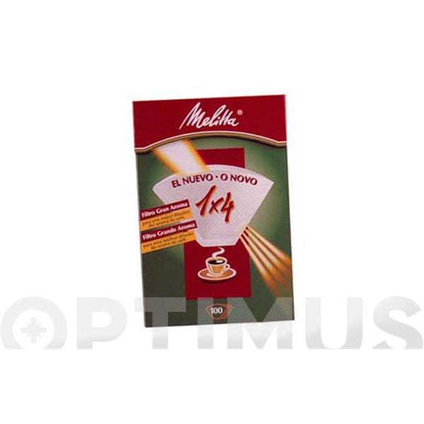 40 PAPEL FILTRO CAFETERA MELITTA 1X4