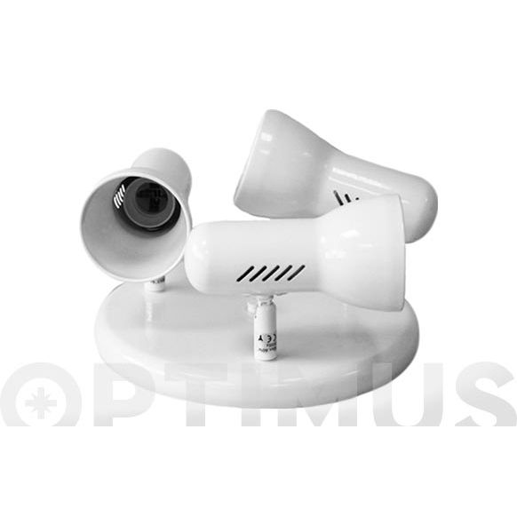 32009 plafo rudo 3 foqus blancs 63mm