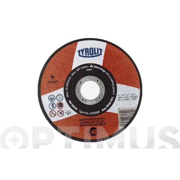 9617993*25 disc per inox 115X1 (E4/2)