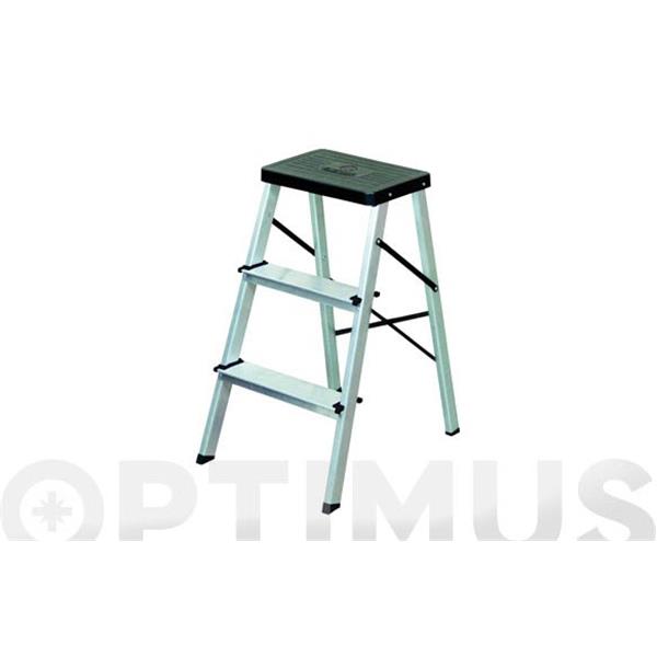 9662093 TAMBURETE ALUMINIO 3 PELDA&Ntilde;OS ref.105