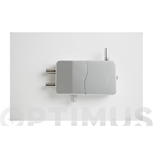 CERRADURA INVISIBLE CON ALARMA PLATA