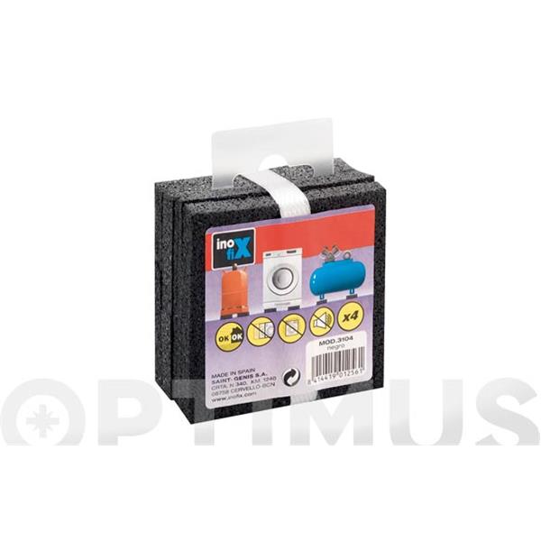 COXINET ANTI-VIBRACIO 3104 NEGRA 4 UDS