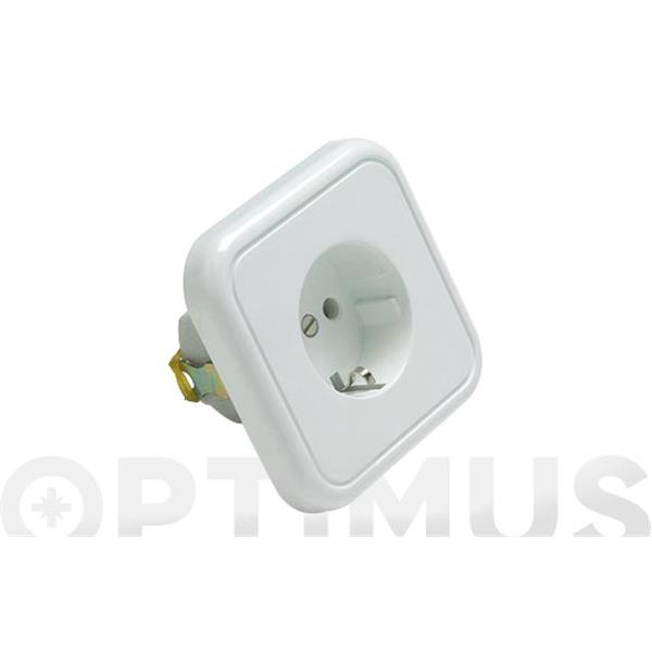 BASE ENCHUFE BIPOLAR TT.LT 10-16A BLANCO PORCELANA