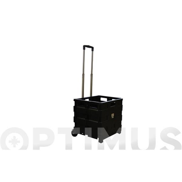 CARRO/CAJA PLEGABLE NEGRO 42X38X40,5 CM