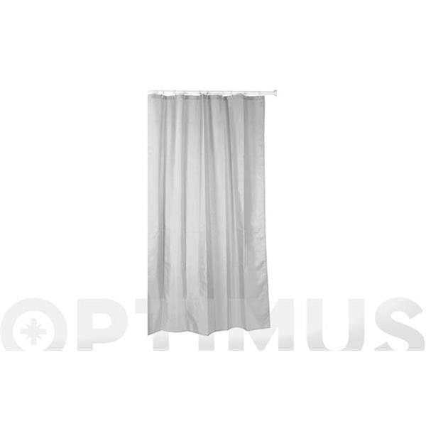 CORTINA BA&Ntilde;O 140X200 GRIS TATAY