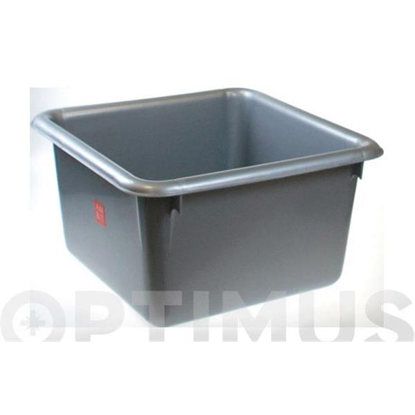 CUBETA CUADRADA 10L AMBIT 30X17-PLATA