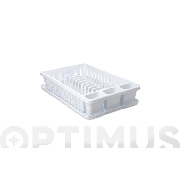 ESCURREPLATOS CON BANDEJA BLANCO TATAY 11270