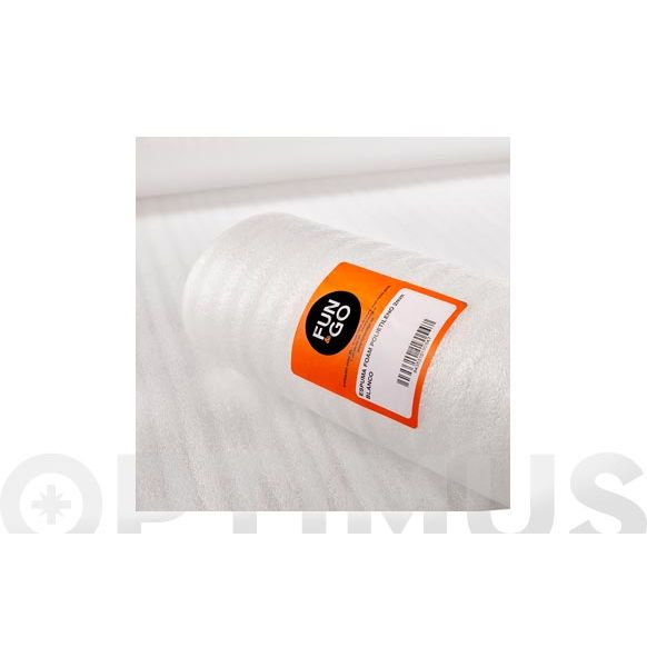 ESPUMA FOAM DE POLIETILENO BLANCO ROLLO 0,75X10 MT 2MM
