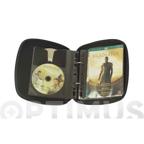 ESTUCHE 32 DVD TRANSPARENTE AM-80264