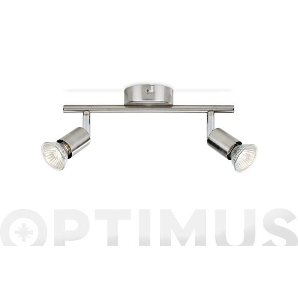 FOCO GU10 2XMAX50W LIMBALI 2 FOCOS NIQUEL