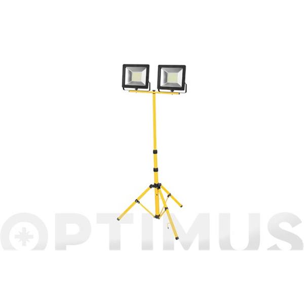 FOCO PROYECTOR LED 2X50W 6400 K TRIPODE 5000 LM IP65