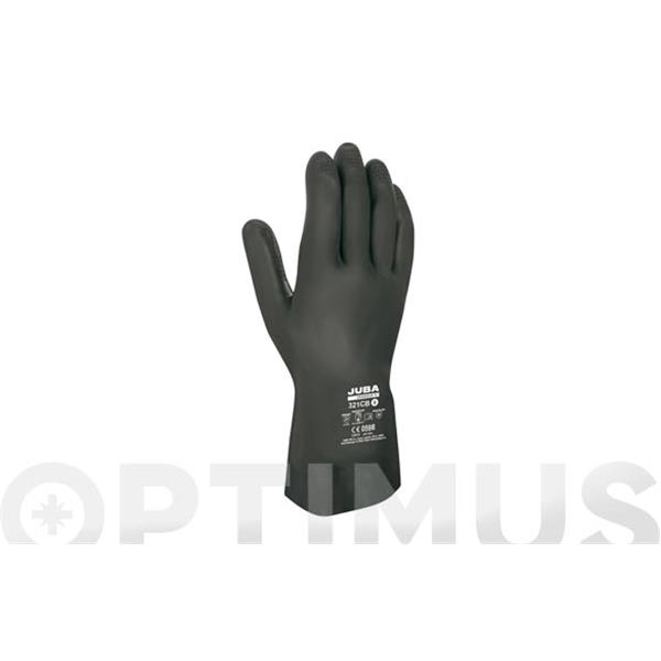GUANTE NEOPRENO CON LATEX NEGRO T/7-7,5