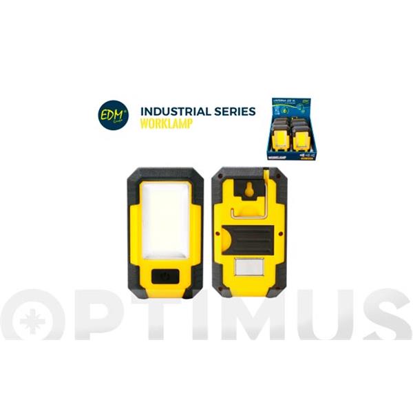 LINTERNA LED CON GANCHO E IMAN COB 500 LUMEN CON FUNCION POWERBANK