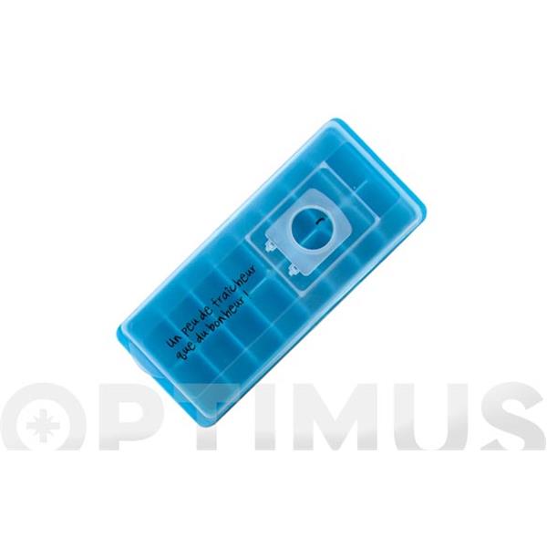 MOLDE 16 CUBITOS CON TAPA SURTIDAS