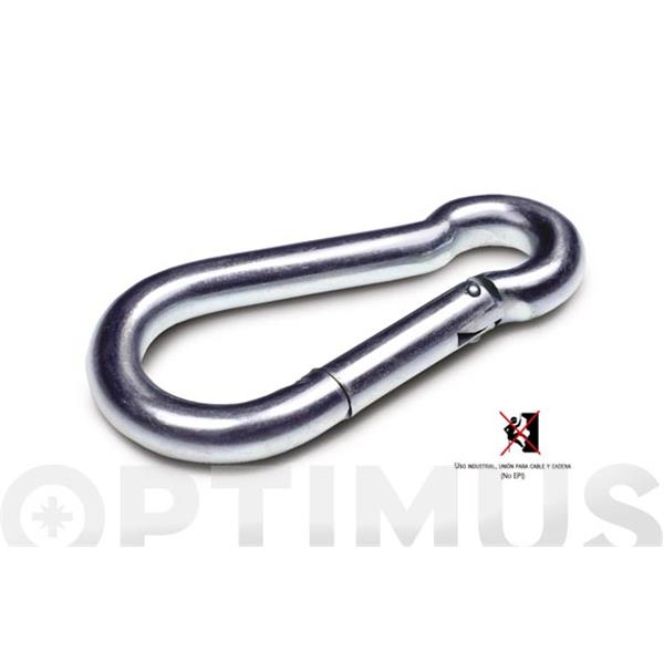 MOSQUETON BOMBERO ZINCADO (1 UNIDAD) &Oslash; 7-70 MM 180 KG