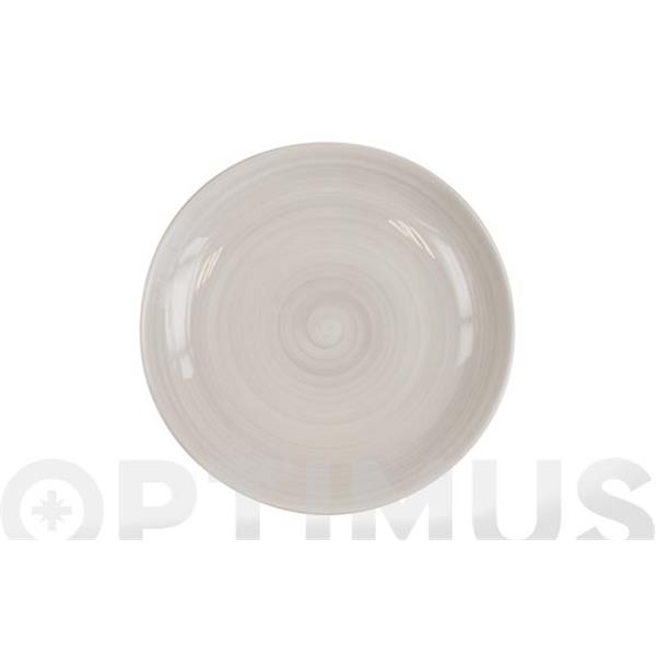 PLATO FINE CHINA GRIS HONDO 23CM
