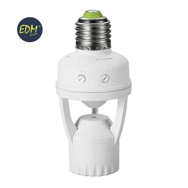 PORTALAMPARAS E27 CON SENSOR PRESENCIA