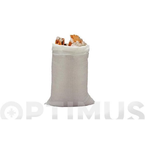 SACO RAFIA PACK 10 UNIDADES 60X100 CM BLANCO