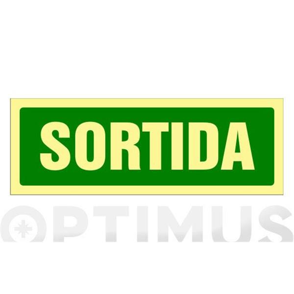 SE&Ntilde;AL FOTOLUMINISCENTE EVACUACION CATALAN SORTIDA