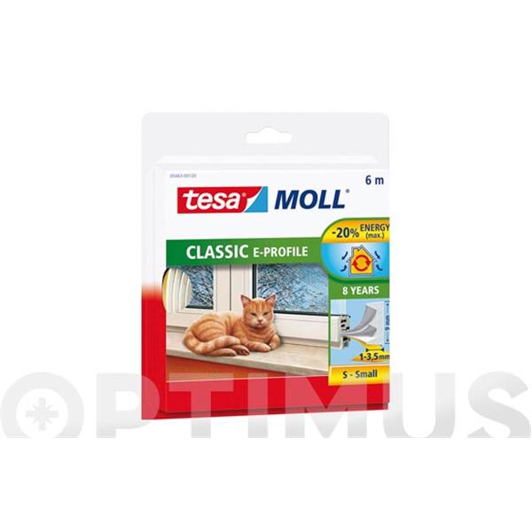 TESA MOLL CAUCHO -E- BLANCO (1-3MM) 6MT