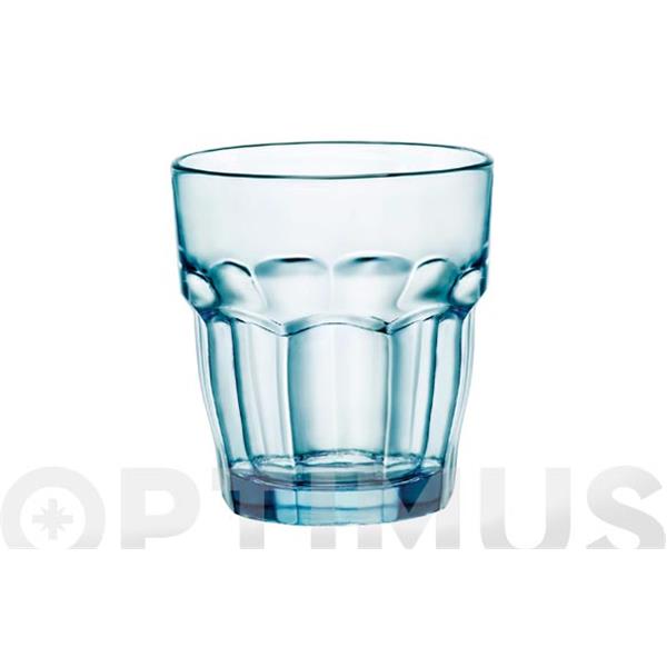 VASO VIDRIO ROCKBAR  27 CL AZUL