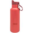 BOTELLA TERMO DOBLE PARED TAPON CLICK CORAL 500ML