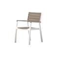 SILLON RESINA CON BRAZOS BLANCO/CAPUCHINO HARMONY