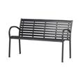 BANCO JARDIN HIERRO/MADERA NEGRO 120 X 79 X 41 CM