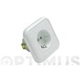BASE ENCHUFE BIPOLAR TT.LT 10-16A BLANCO PORCELANA