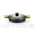 CAZUELA BAJA ALUMINIO FUNDIDO FOODIE 32 CM INDUCCION BRA