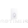 Colgador adherente reutilizable base 80x62mm.