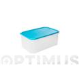 CONTENEDOR HERMETICO 4,7 L RECTANGULAR TURQUESA TATAY