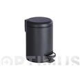 CUBO DE PEDAL 3LITROS LEMAN NEGRO