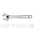 LLAVE AJUSTABLE MOLETA CENTRAL CROMADA 8"