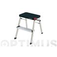 TABURETE DOMESTICO ALUMINIO M-2 2 PELDA&Ntilde;OS NEGRO ROLSER